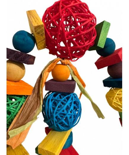 Parrot-Supplies Mega Vine Munch Ball Monster Parrot Toy Parrot-Supplies Mega Vine Munch Ball Monster Parrot Toy